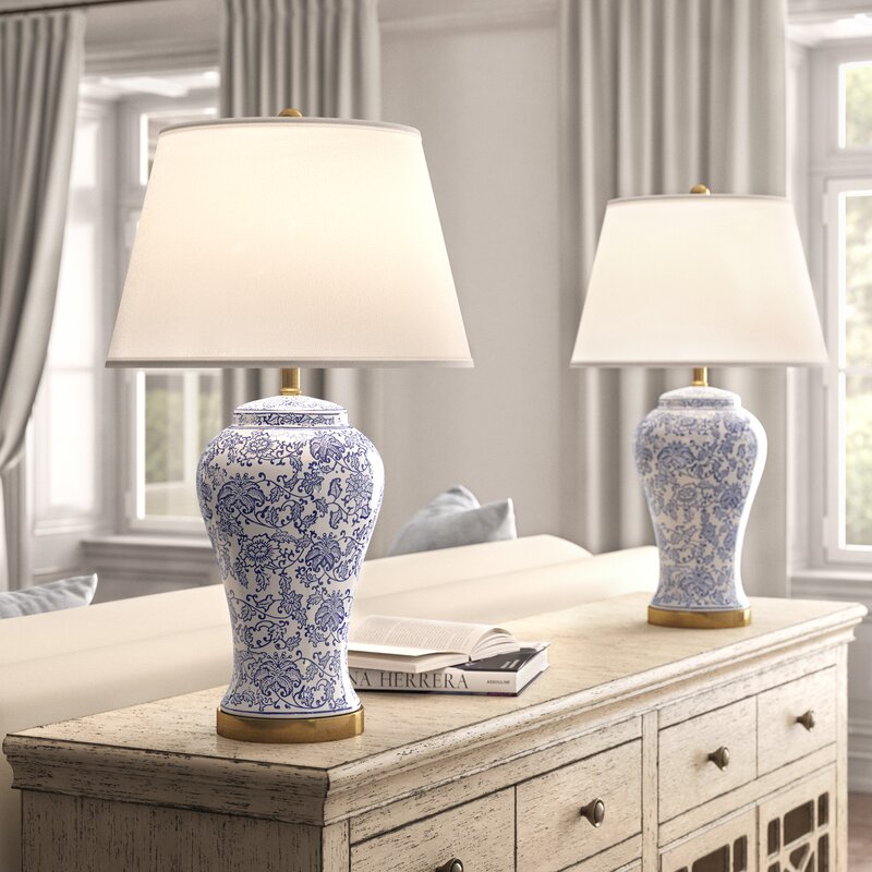 set of two bedside lamps