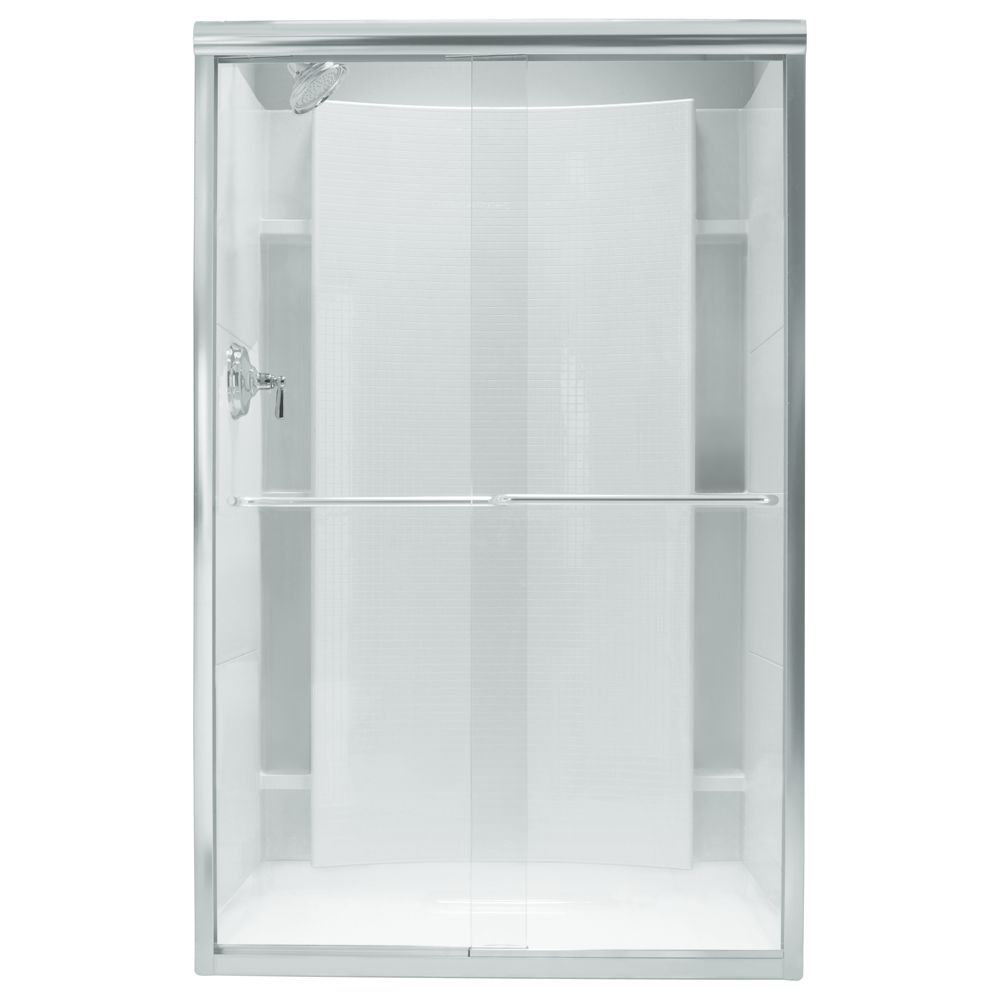 Sterling by Kohler Finesse 45.38" x 65.5" Bypass Sliding Frameless