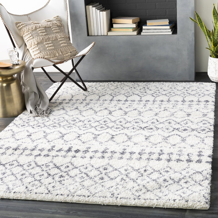 Pittsfield Global Inspired Gray White Area Rug Pittsfield Global Inspired Gray White Area Rug