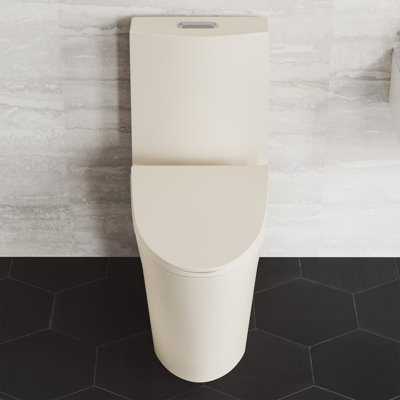 St. Tropez One-Piece Elongated Toilet Vortex Dual-Flush 1.1/1.6 gpf