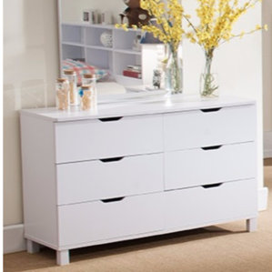 Clark Spacious Glossy 6 Drawer Dresser by Ivy Bronx