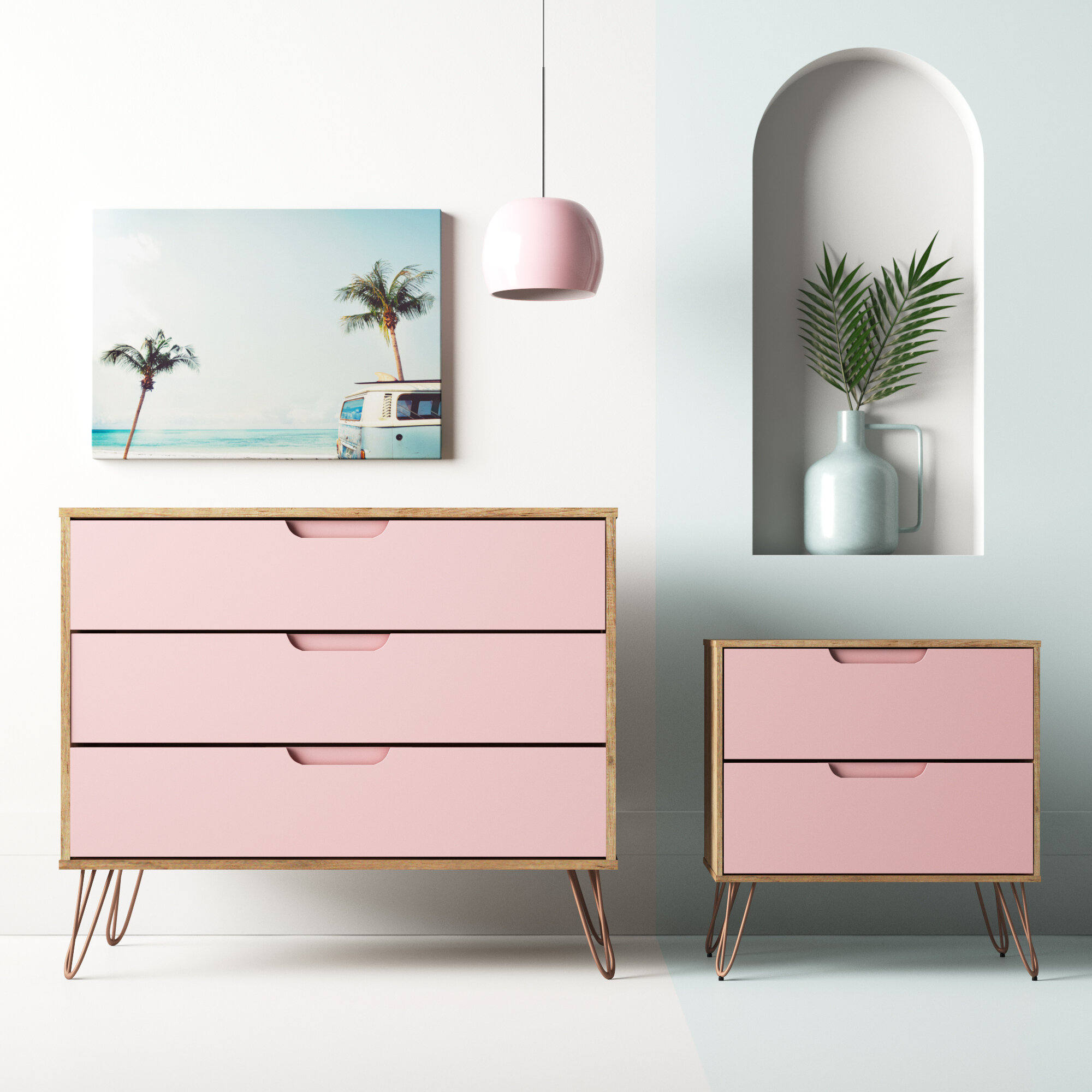 Modern Contemporary Pink Bedroom Sets You Ll Love In 2021 Wayfair