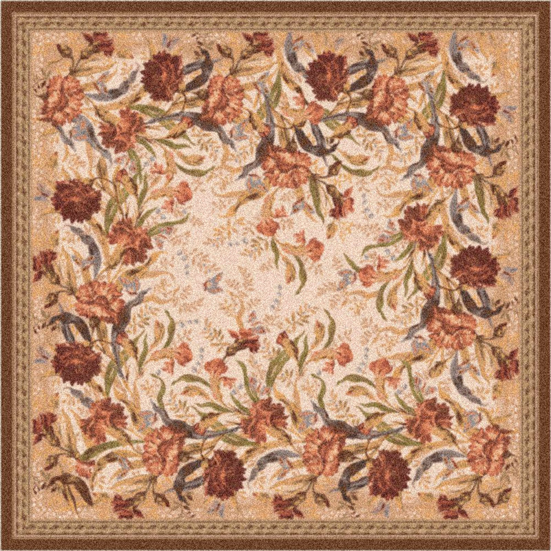 Astoria Grand Shryock Floral Tufted Beige Brown Area Rug Reviews Wayfair