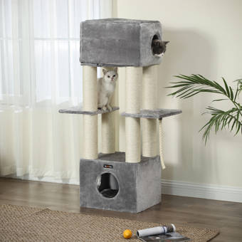Feandrea Cat Tree For Large Cat Cat Tower With 2 In 1 Perch