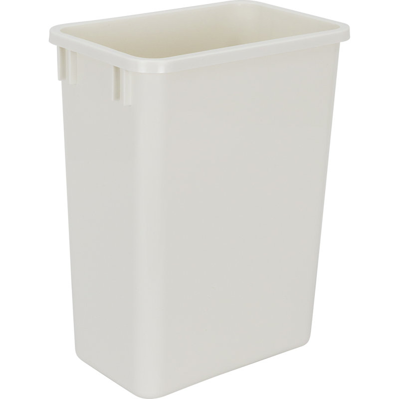 Hardware Resources Plastic 8 75 Gallon Open Pull Out Under Counter Trash Can Reviews Wayfair