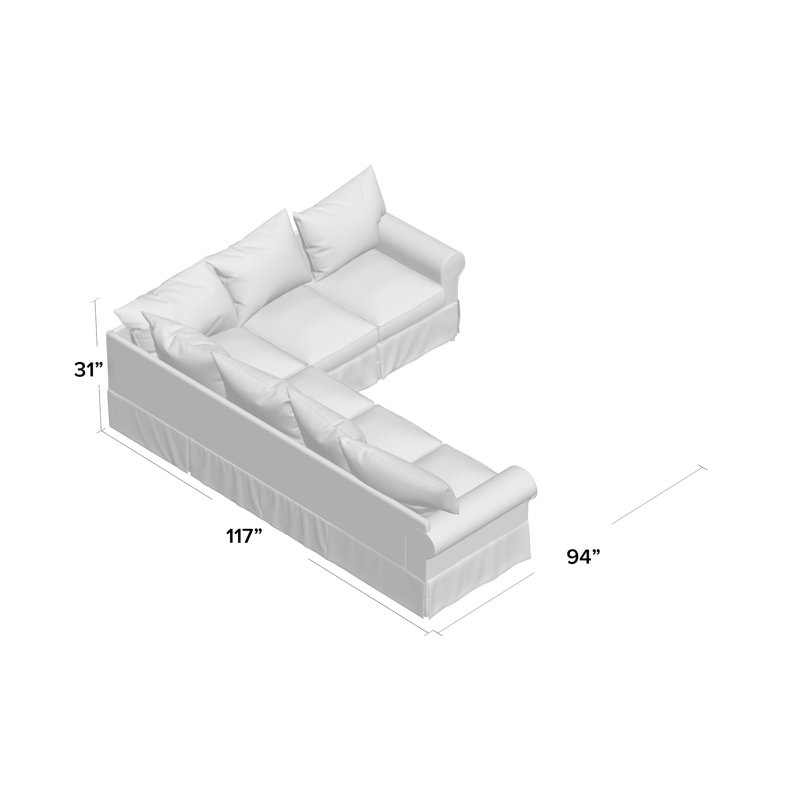 Birch Lane Heritage Jameson Upholstered L Shaped Sectional