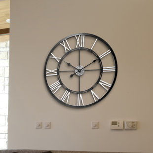 Black Oversized Wall Clocks You Ll Love Wayfair Quickview