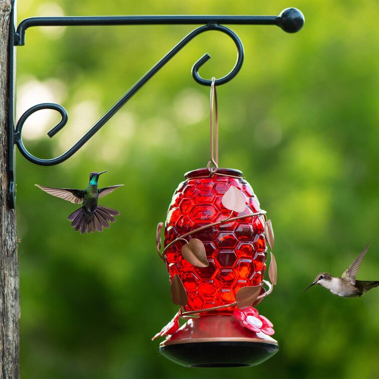 Hummingbird Feeders Glass Bird Nectar Feeder Outdoors Garden Tree Decorations 