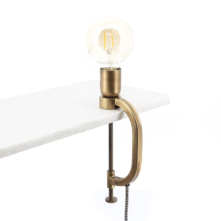 brass clip on light