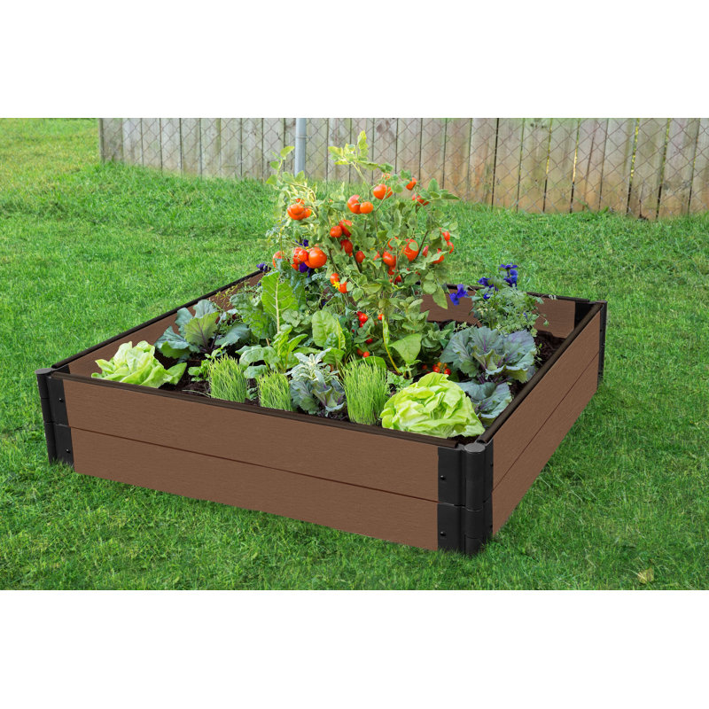 Frame It All 4 Ft X 4 Ft Composite Raised Garden Bed Wayfair