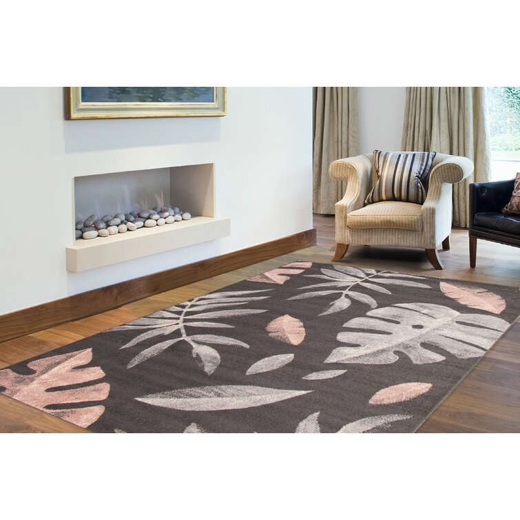 Area Rug Dining Room Bedroom Floor Carpet Kitchen Mat Flamingo Leaf Nature Print