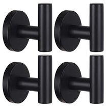 4 Pcs 4 Inch Stainless Steel Robe Towel Hooks Brushed Wall Mounted Holder