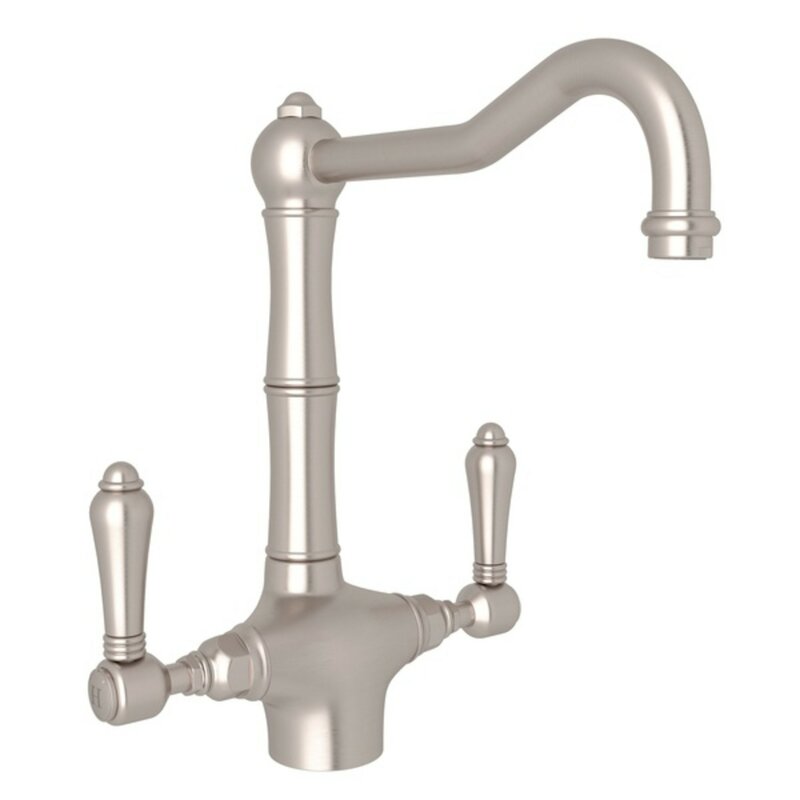 Rohl ROHL® Acqui® Column Spout 2-Handle Kitchen Faucet with Lever ...