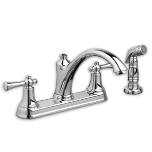 Portsmouth Double Handle Deck Mounted Kitchen Faucet with Spray