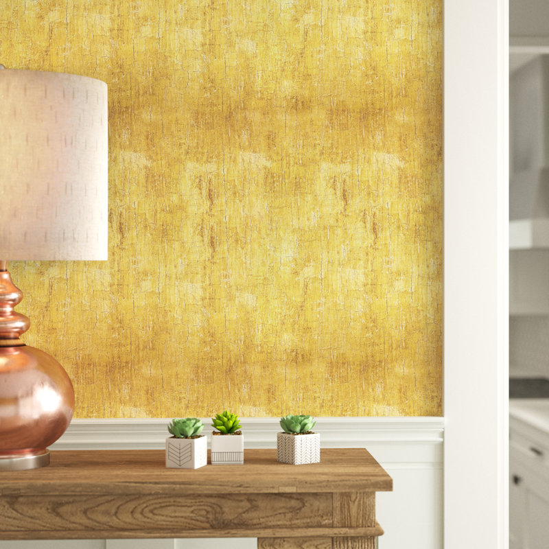 World Menagerie Kushner 6 56 L X 24 W Metallic Peel And Stick Wallpaper Roll Reviews Wayfair