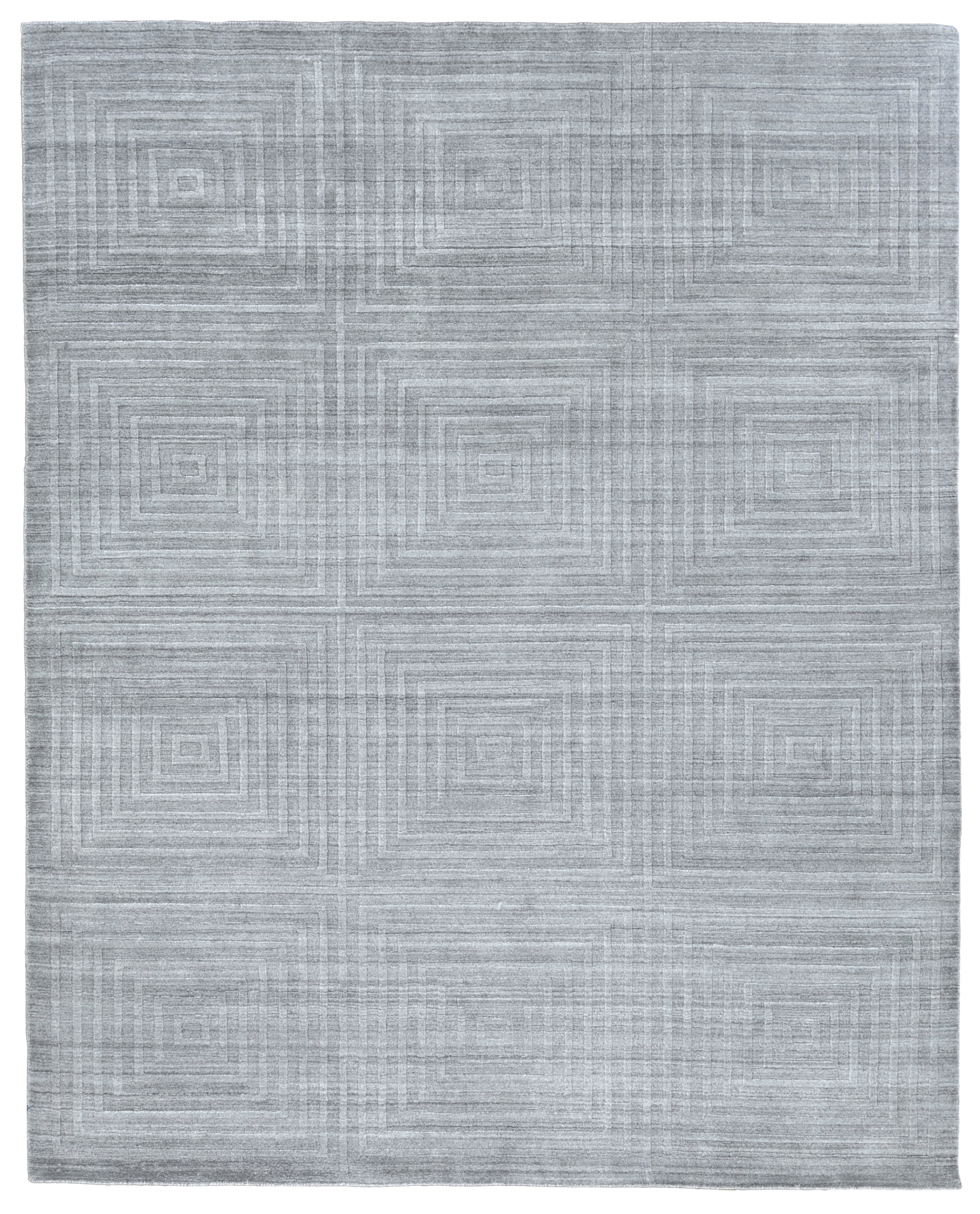 Castile Hand Loomed Silk Gray Area Rug