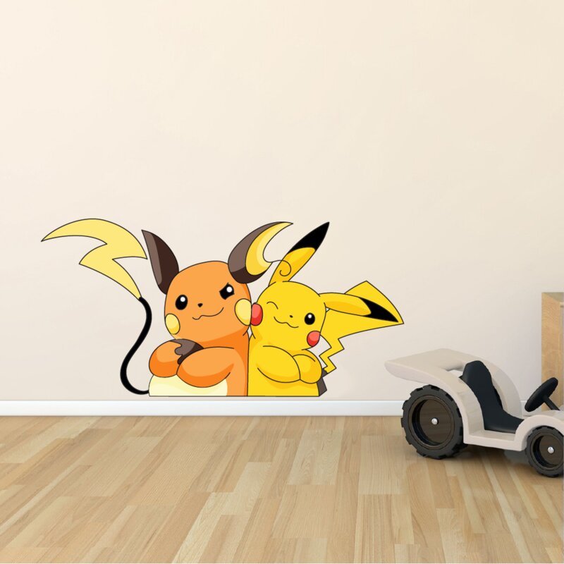 Design With Vinyl Pokemon Pikachu Cute Anime Cartoon Character Wall Decal Wayfair