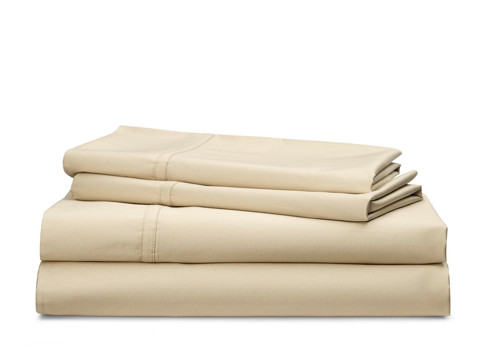 King Premier Comfort 600 Thread Count Pima Stone Solid Cotton Sheet Set