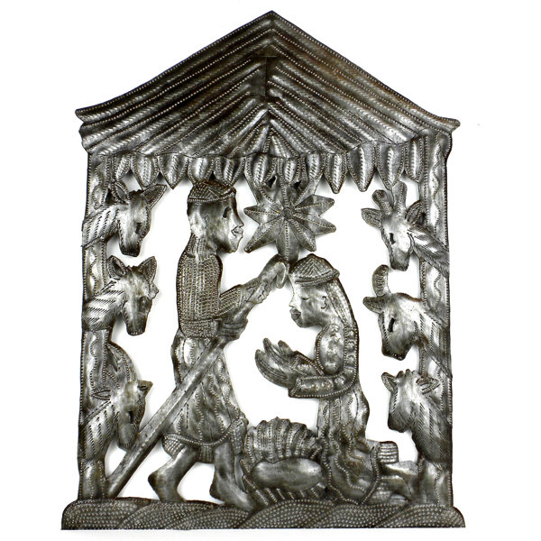 The Holiday Aisle Nativity Scene Metal Wall Decor Wayfair