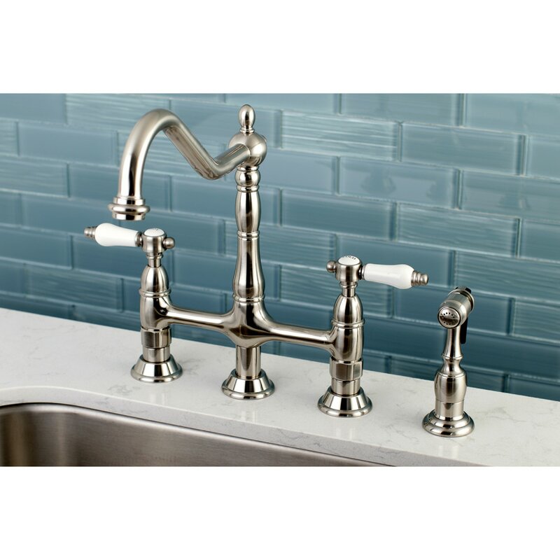 Kingston Brass Bel Air Bridge Faucet With Side Sprayer Reviews