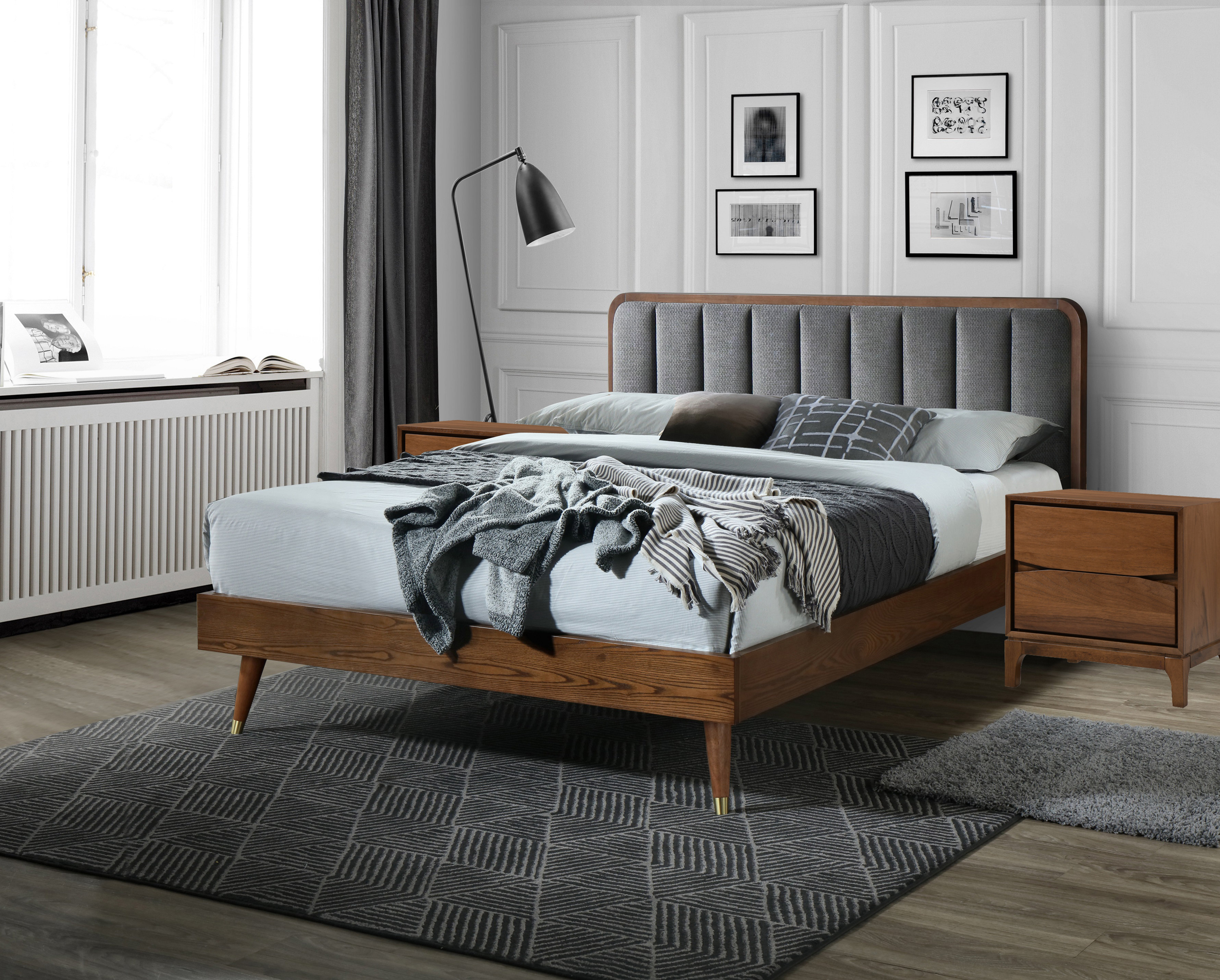 Oliver Mahalia Platform Solid Wood 3 Piece Bedroom Set & Reviews