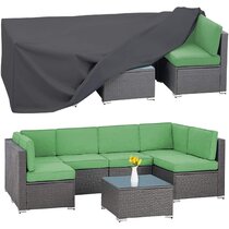 Hersent Patio Sofa Covers,Weather Resistant Loveseat Protectors Year Around Protection Long Seat Lounges Shield Guard Gurantee HZC355
