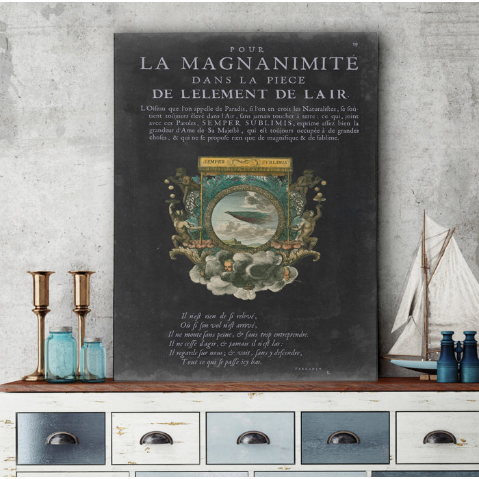 Vintage Bookplate Iii Textual Art On Wrapped Canvas