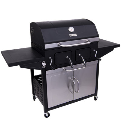 Charbroil American Gourmet 851 Charcoal Grill with Cabinet