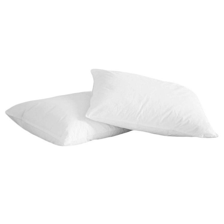 memory foam and feather pillow