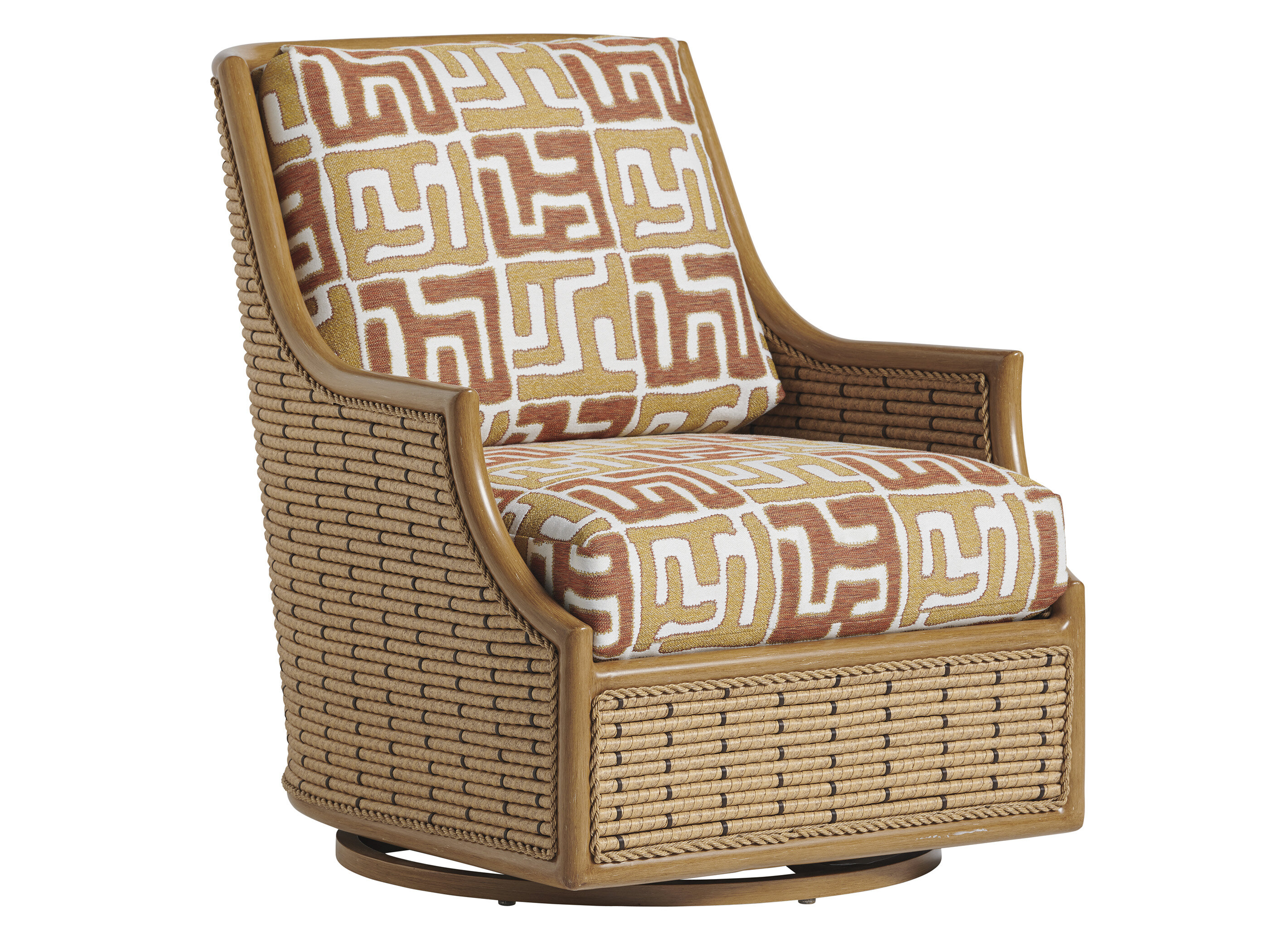 los altos valley view swivel glider chair with cushions
