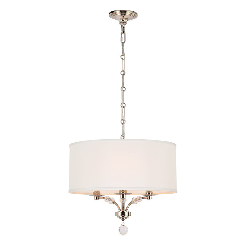 Crystorama Mirage 3-Light Drum Chandelier & Reviews | Wayfair Crystorama Mirage 3-Light Drum Chandelier & Reviews | Wayfair