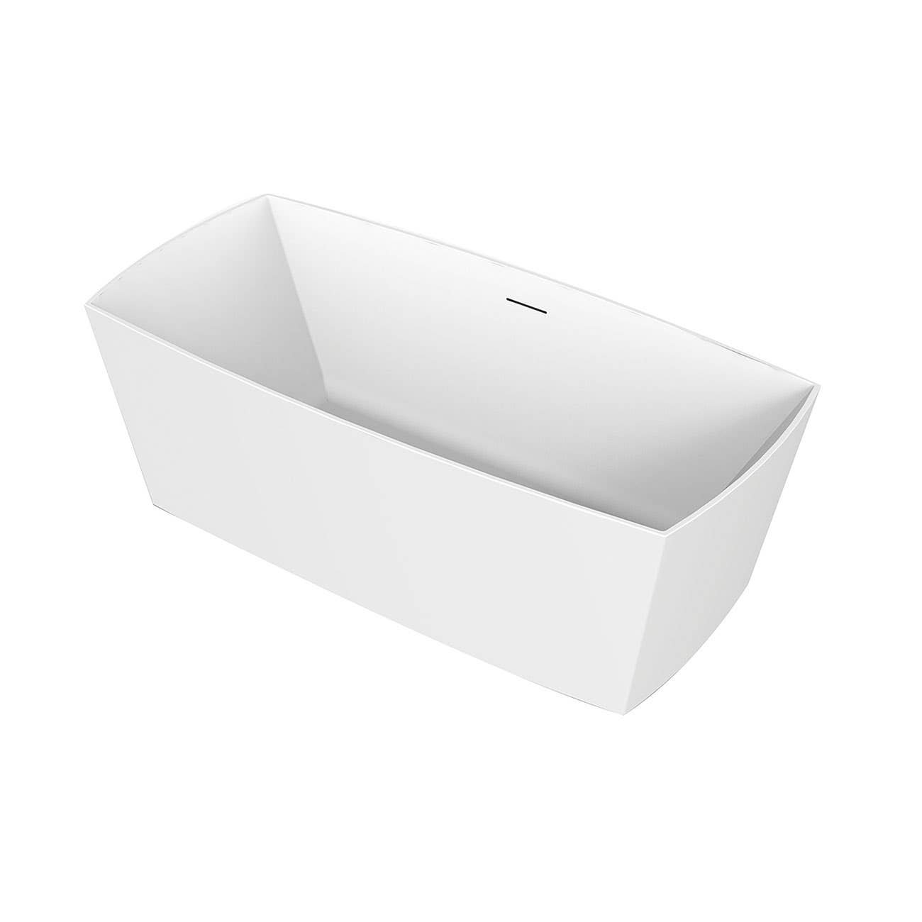 Chevington 59" x 32" Freestanding Soaking Acrylic Bathtub Wayfair