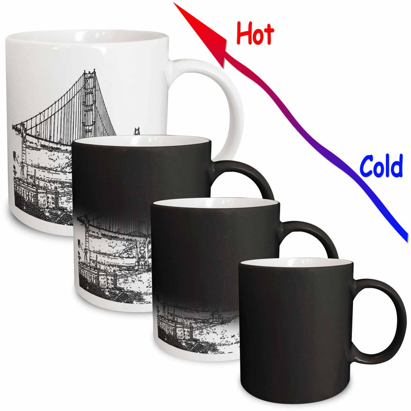 3drose Golden Gate Bridge San Francisco Line Art Coffee Mug Wayfair