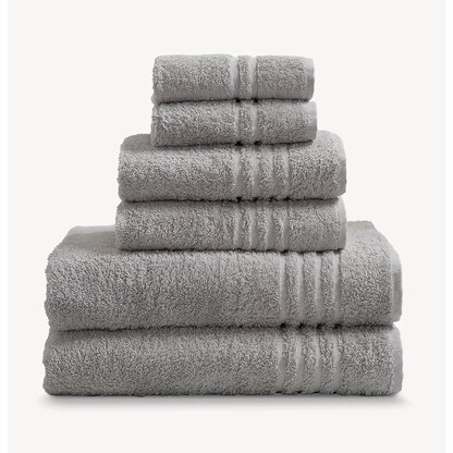 Grey Geometric Super Soft Towel Range