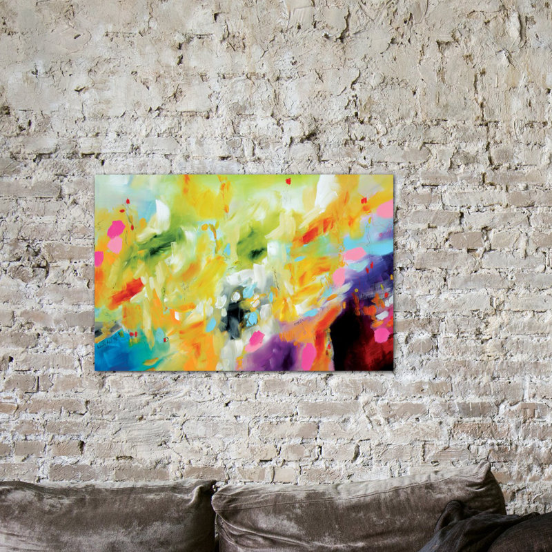 East Urban Home Garden Of Delights Series Cotton Candy Nursery Painting Print On Wrapped Canvas Wayfair