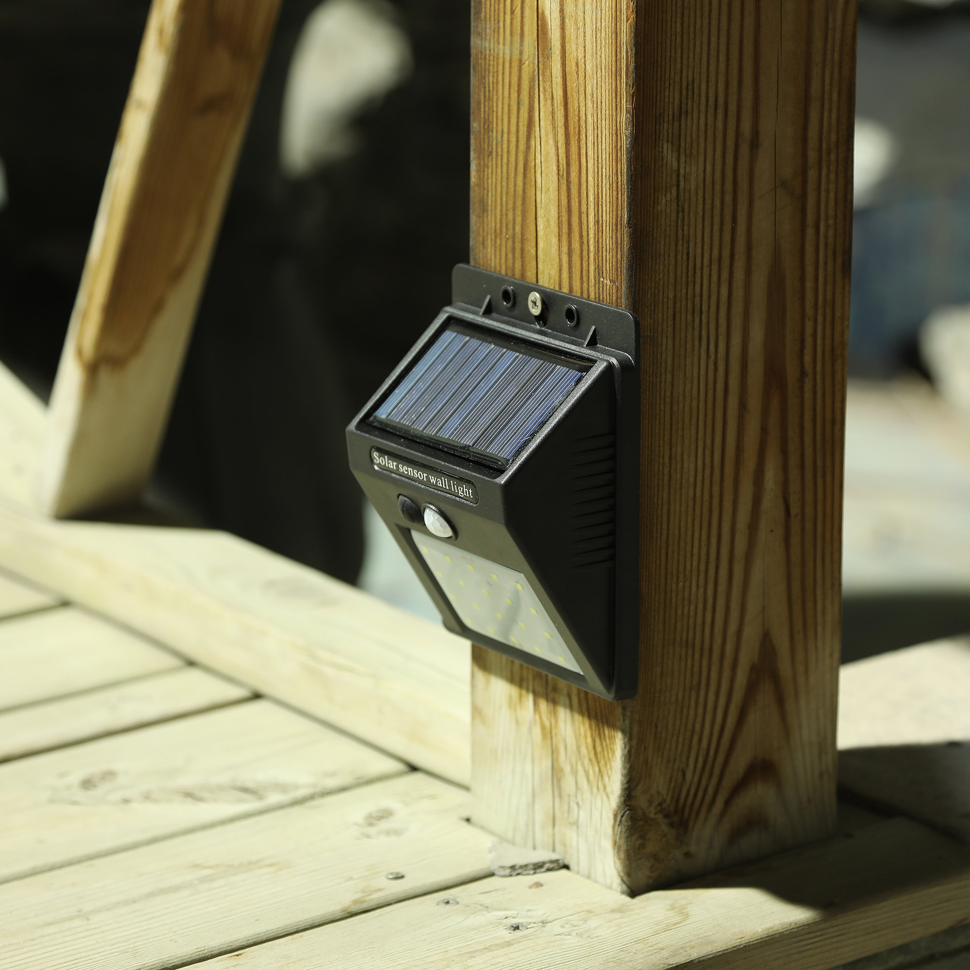 4 Packs Othway Solar Fence Post Lights Wall Mount Decorative Deck