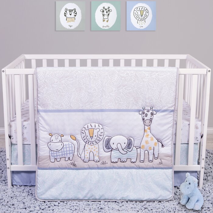 carter's jungle collection 4 piece crib set