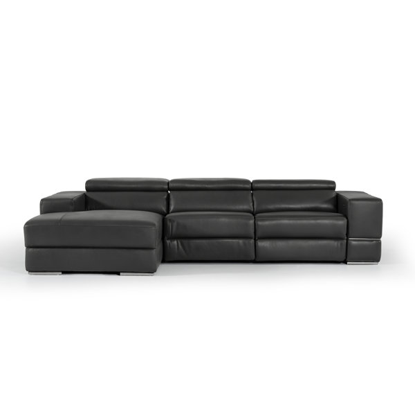 Wade Logan Galena Left Hand Facing L Shaped Leather Reclining
