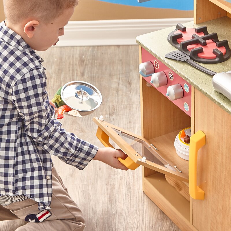 little chef wooden play kitchen