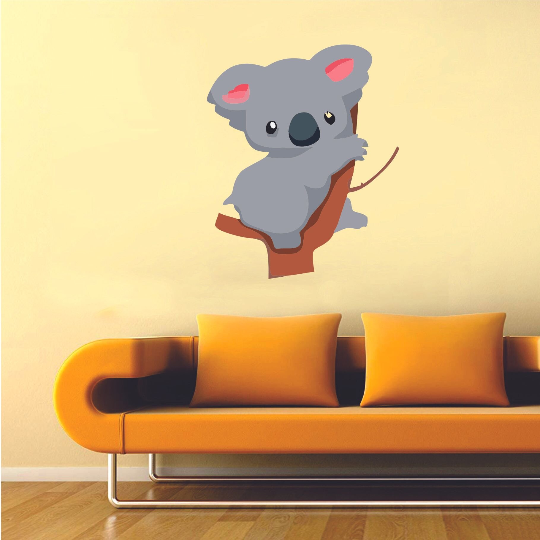 Zoomie Kids Cute Koala Bear Hanging Tree Cartoon Wall Decal | Wayfair