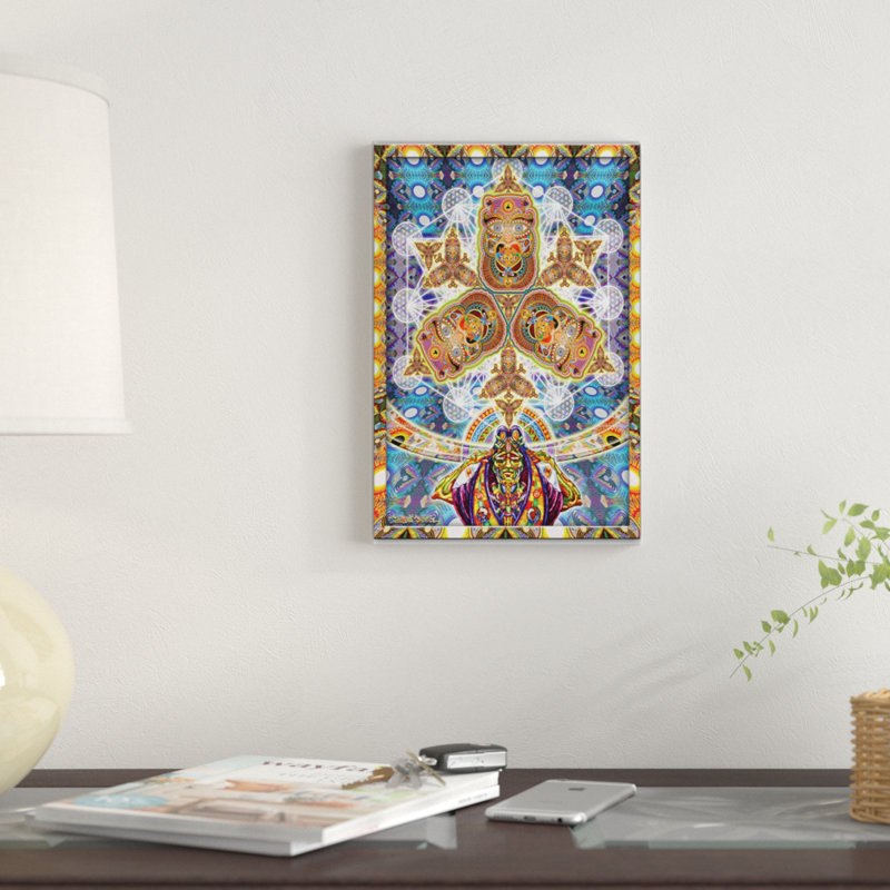 East Urban Home Messages From A Healing Fractal Dimension Graphic Art Print On Canvas Wayfair