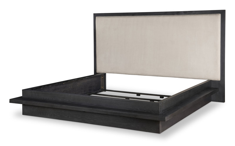( Incomplete, Part Rails ) Appleton Rails Size: King, Color: Charred Oak