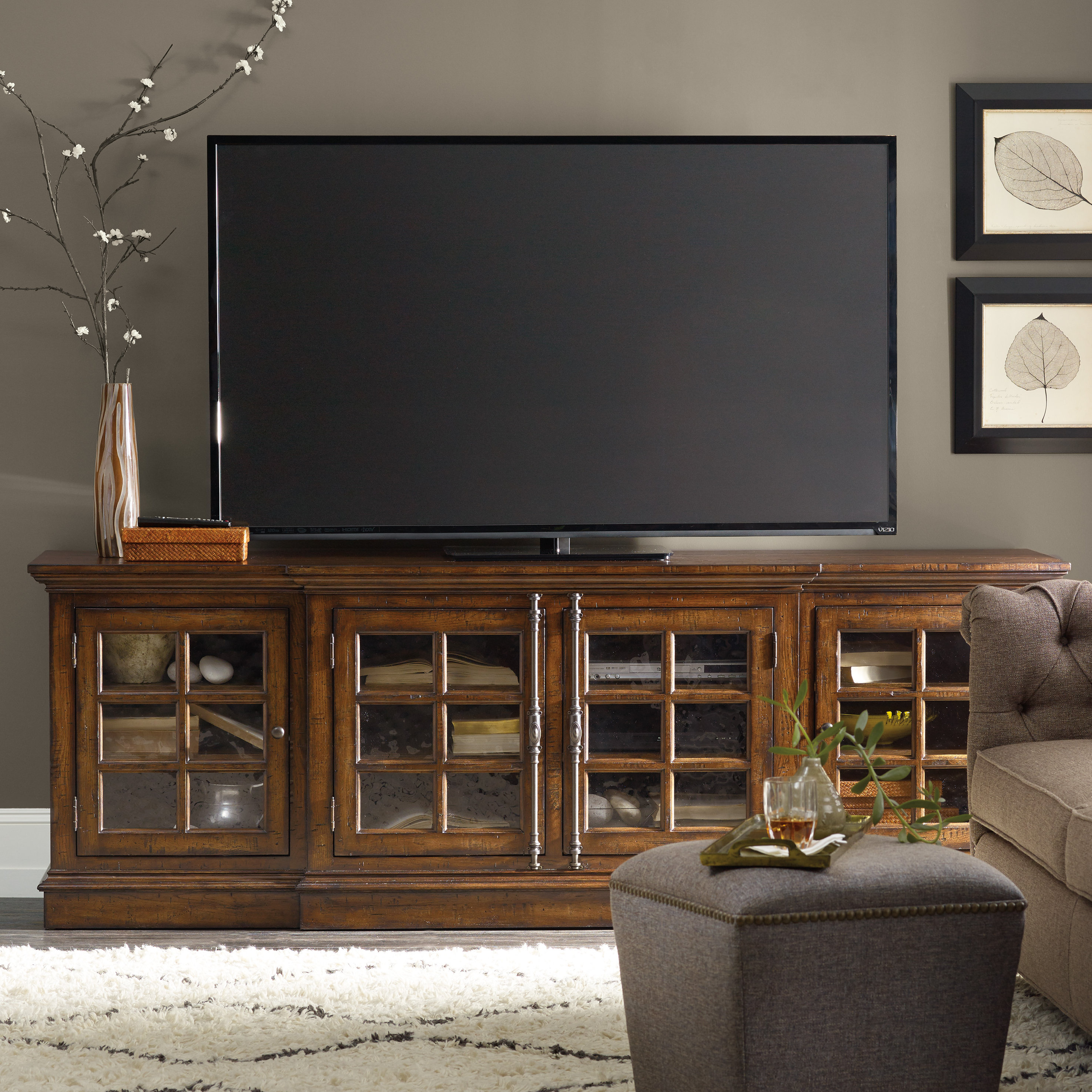 Hooker Furniture Brantley Tv Stand For Tvs Up To 88 Inches