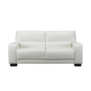 Go to store & view more images Orren Ellis Hadsell Craft Leather Loveseat