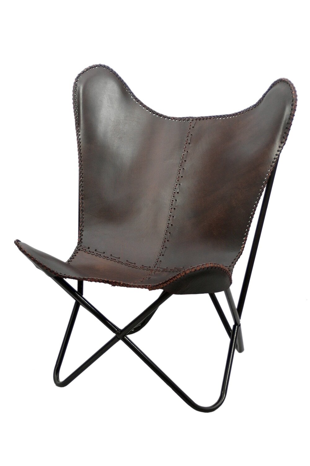 wayfair leather butterfly chair