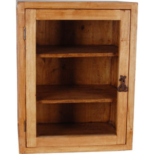 H?ngevitrine Mexico aus Massivholz von Hazelwood..
