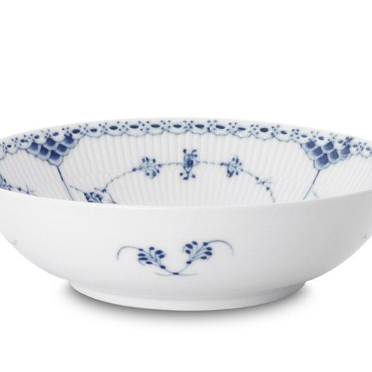 Royal Copenhagen Blue Fluted Half Lace 37 Fl Oz Serving Bowl Wayfair