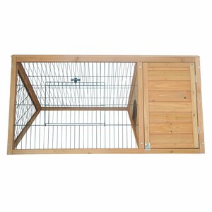 Pawhut Outdoor Triangular Animal Rabbit Hutch