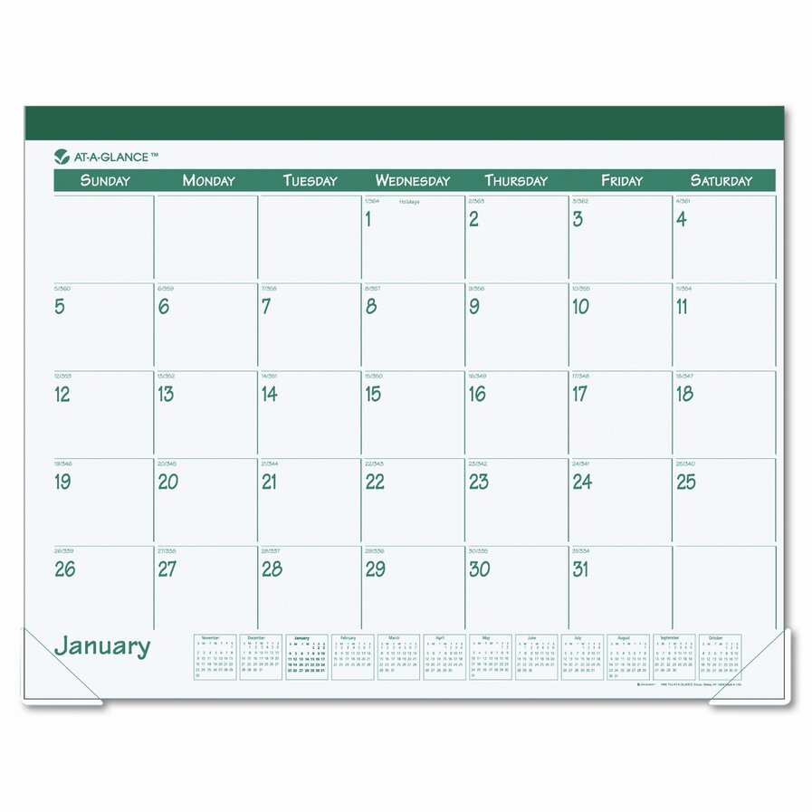 Fashion Monthly Desk Pad Calendar