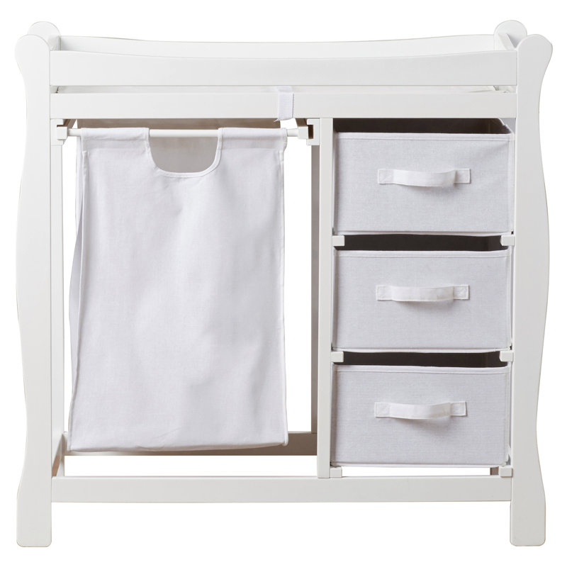 changing table with hamper and drawers